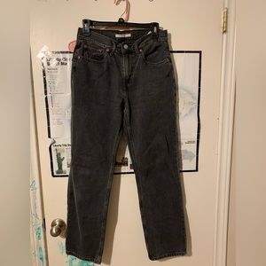 Levi’s Low Pro Black Straight Jeans